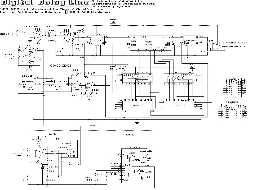 digital delay schematic diy 4 second digital delay digital delay schematic diy 4 second digital delay